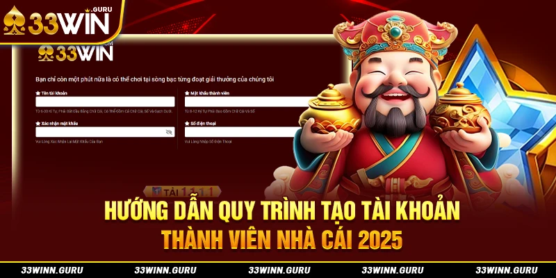 Hướng dẫn quy trình tạo tài khoản thành viên nhà cái 2025